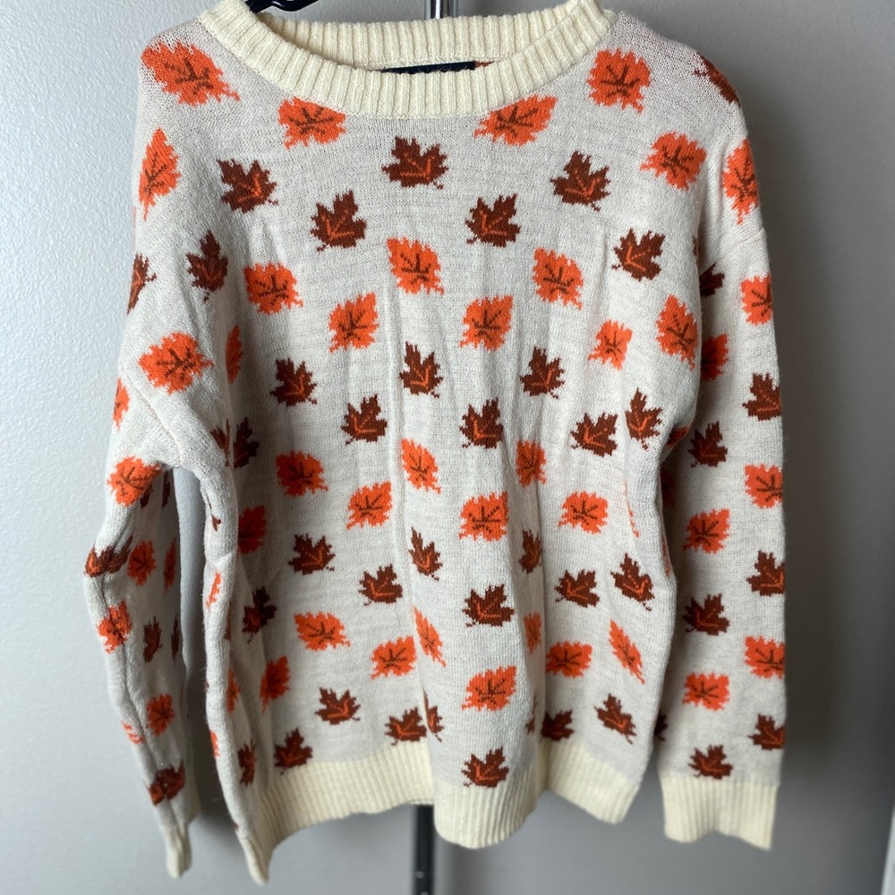 Chicwish, Fall Cozy Leaf Sweater